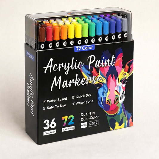 Marcadores Acrílicos Premium – 24 Colores